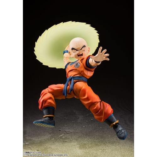 TAMASHII NATIONS .H.Figuarts Dragon Ball Z Krillin - Earth's Strongest Man - Approx. 115mm PVC & ABS Painted Movable Figure