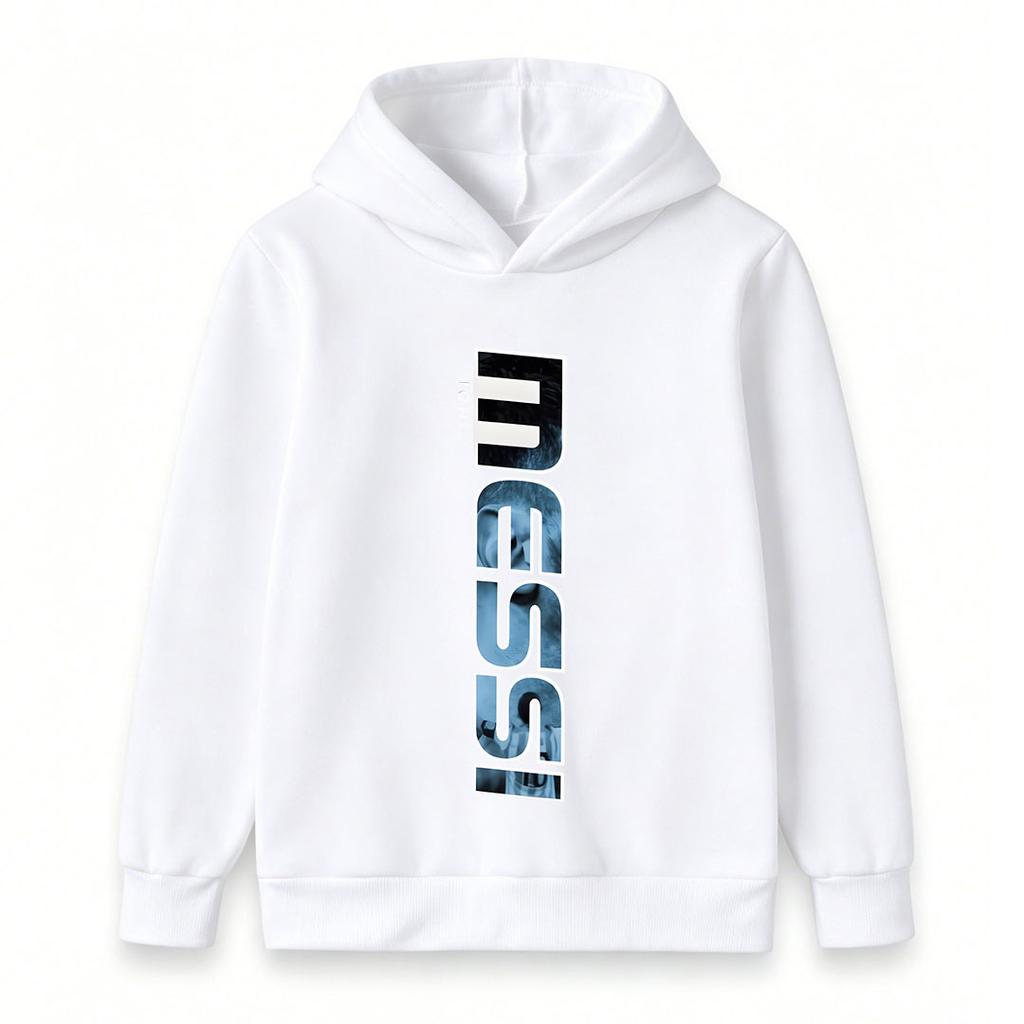 Kids Boys Girls Pullover Hoodie Letter Print Stylish Casual Long Sleeve Sweatshirt Comfortable Lightweight Daily Wear Top for 3-12 Years Old Children