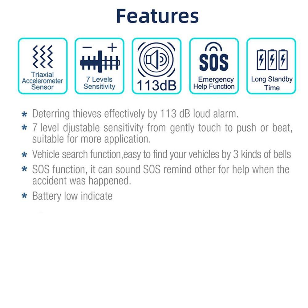 With Remote Bike Alarm Bell Wireless Bike Horn Gift Vehicle Security Alarm System