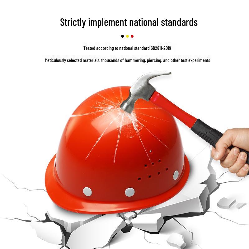 National Standard Breathable ABS Fiberglass Helmet with Logo Printing