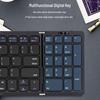 New B089 Portable Folding Wireless Bluetooth Keyboard, Universal Compatibility for Tablets, Phones, and Laptops