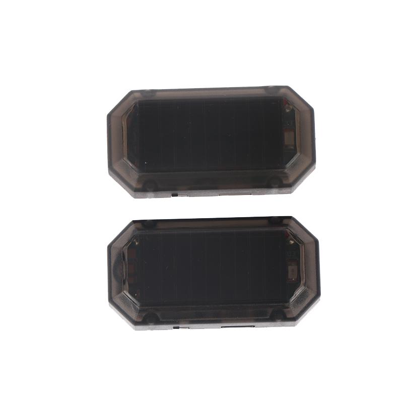Car Mini Led Solar Power Warning Light Night Security Simulated Alarm Wireless Anti-Theft Caution Lamp Strobe Dummy Alarm Lamp