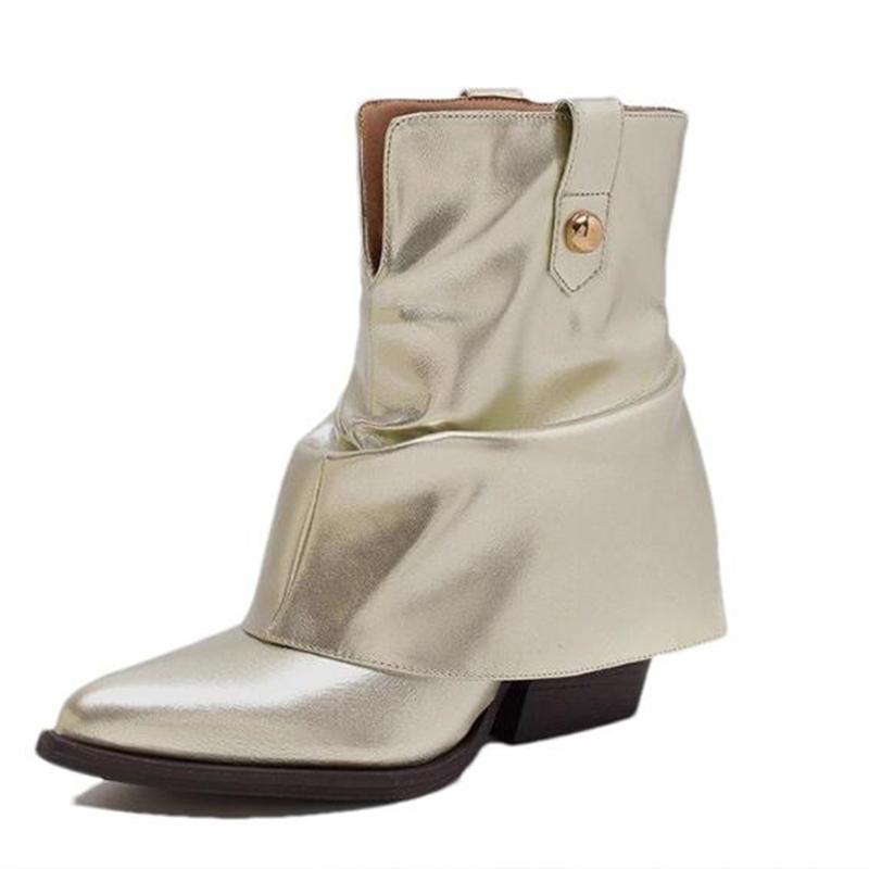 Pointed Toe Women Leather Snow Ankle Women Designer Fashion Elegant Chelsea Boots Women 2025 Trend New Winter Cozy Botas Mujer