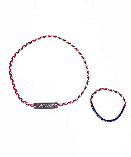 

[Axef] 2269053-83-F Set of 2 Color Bands (45cm Necklace & 19cm Bracelet) Navy