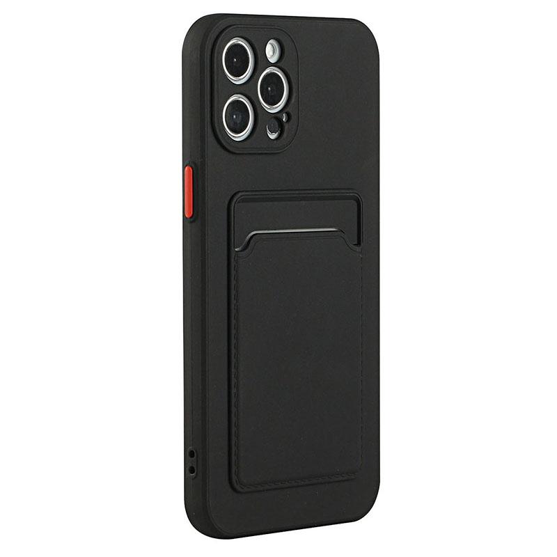 For iPhone 15 Pro Max Anti-scratch TPU Phone Case Drop-proof Card Holder Cover
