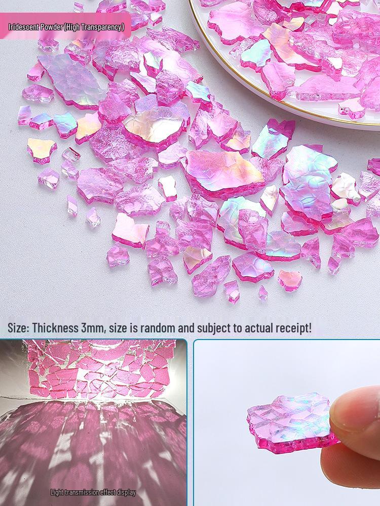 DIY Irregular Colored Tempered Glass Mosaic Candle Holder Coaster Lantern
