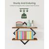 Double-Tier Floating Shelves Wall Mounted Bathroom Shelves  for Living Room Bedroom Kitchen