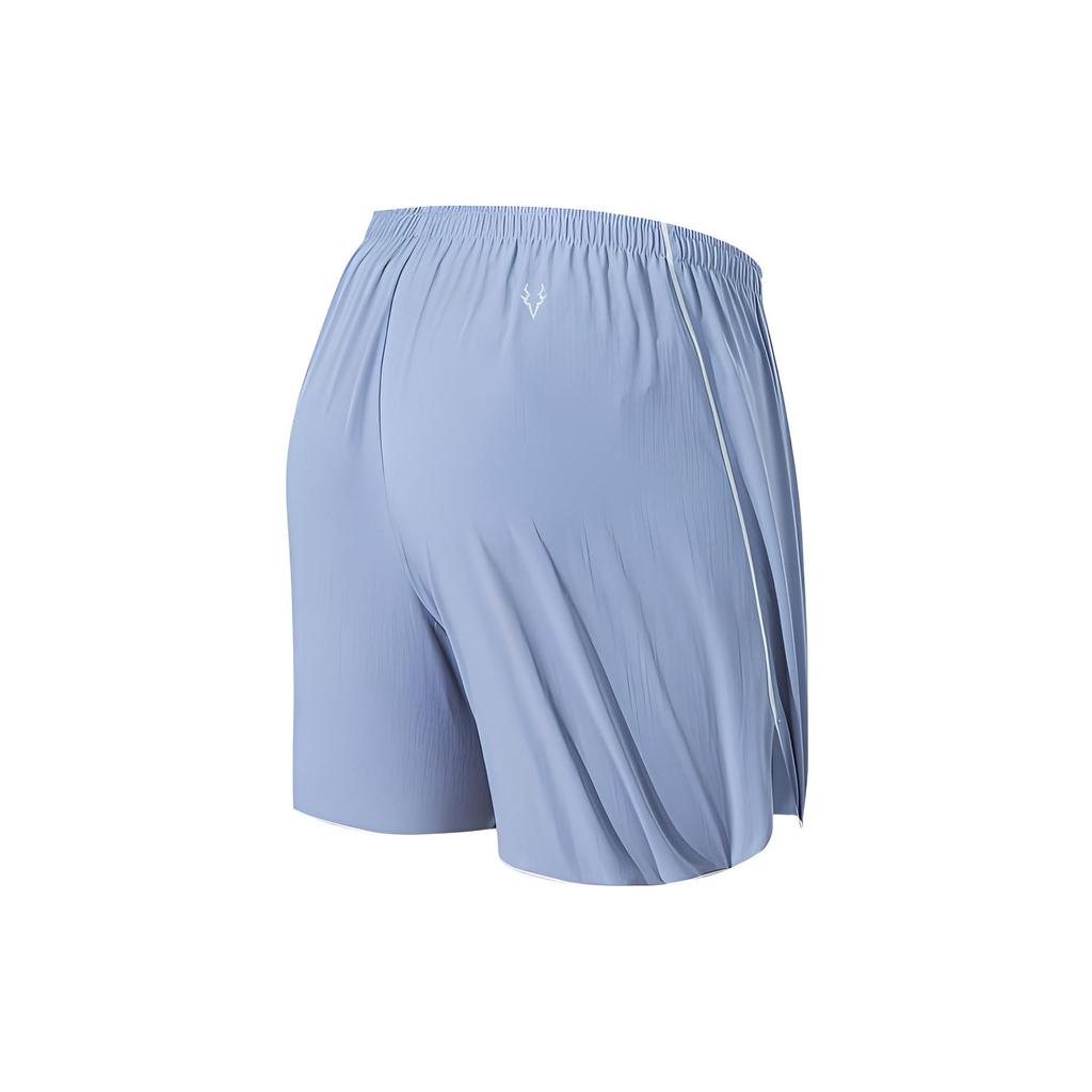 Anta Solid Color Casual Sports Five-Point Shorts Men Shorts Checkerboard-Gray 152125510-2