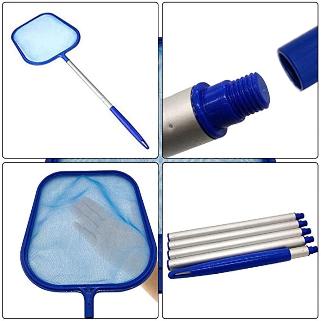  Leaf Rake Mesh Frame Net Skimmer Cleaner Swimming Pool Tool