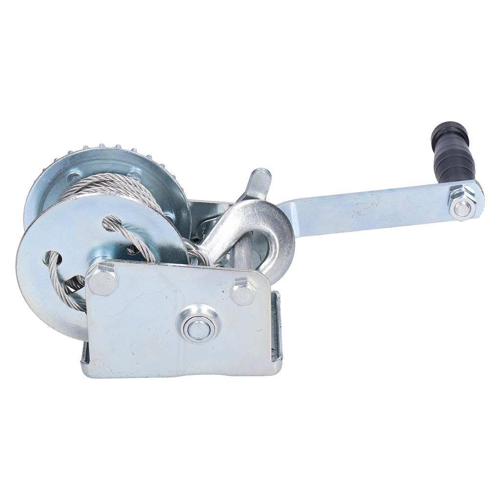 Wciągarka ręczna 600LBS z ręczną korbą ręczną 6M z liną stalową Wciągarka jednobiegowa z przyczepą