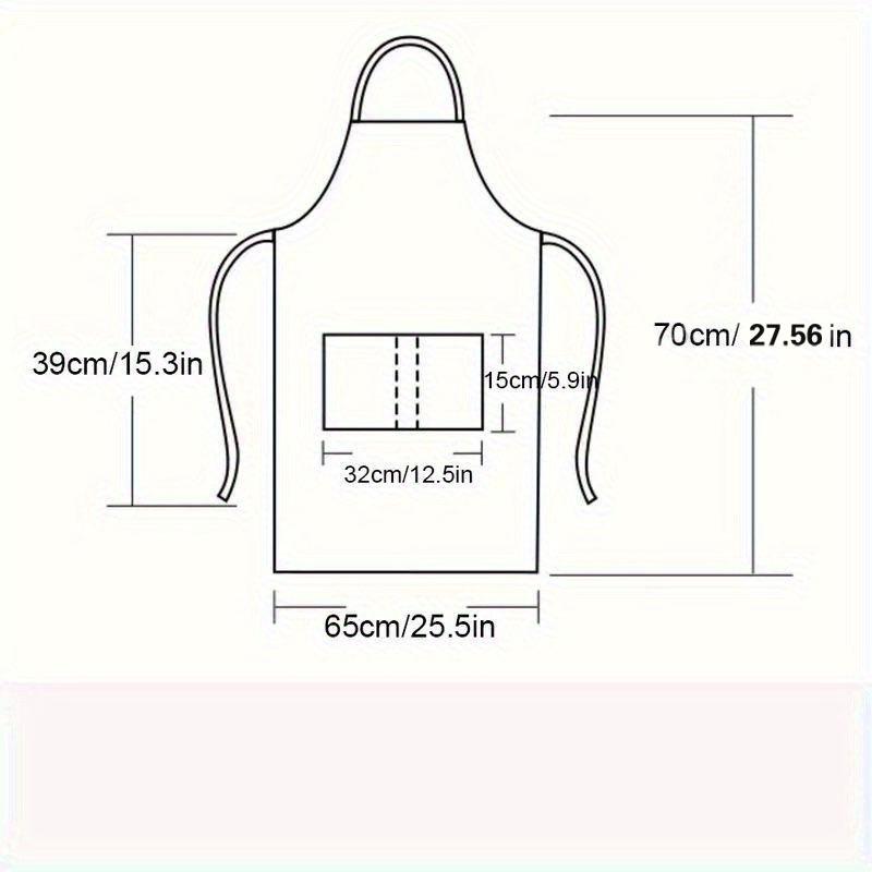 Black Solid Color Kitchen Apron Set, Unisex, Cross-back, Polyester, 12 Pieces