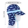 Kids Windproof Anti-UV Sun Hat Large Brimmed Breathable Nylon Multicolor Cap for Hiking Climbing