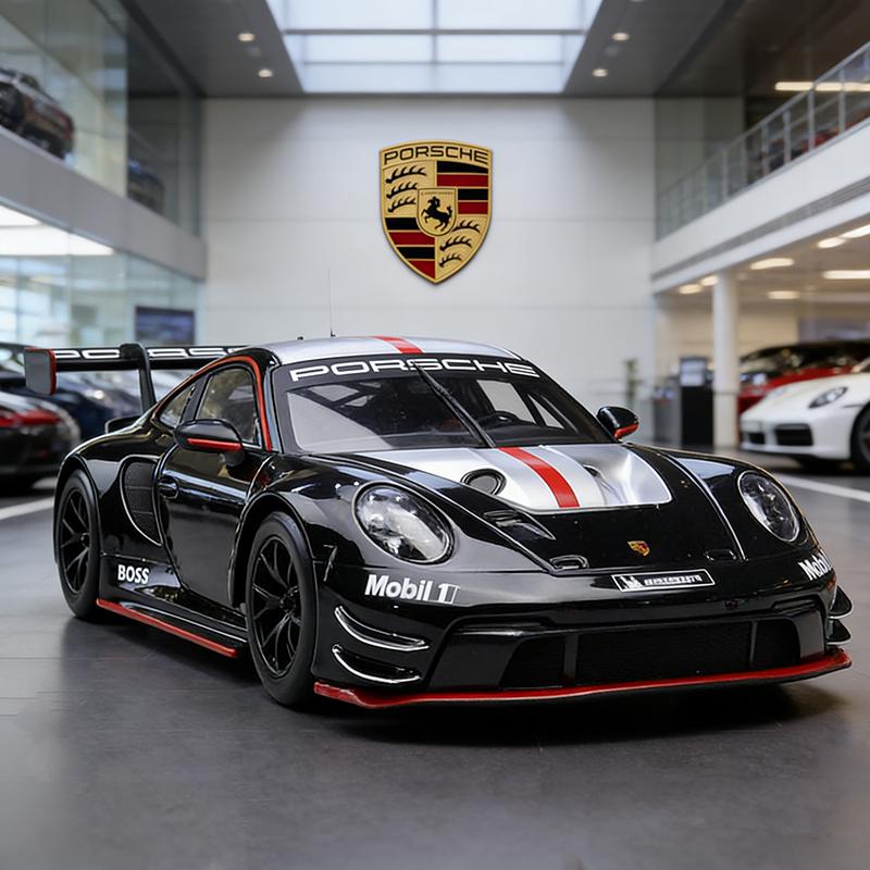 

Bburago 1:24 Porsche 911 GT3 R Supercar Alloy Car Diecasts & Toy Vehicles Car Model Miniature Scale Model Car For Children чорний