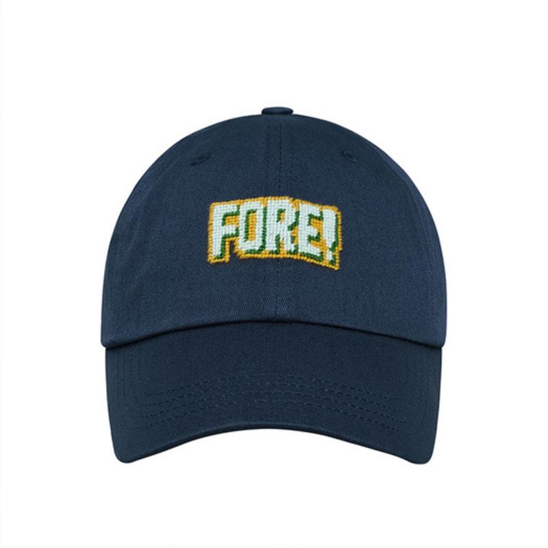 

LOLONG FORE NEEDLEPOINT HAT - NAVY FREE