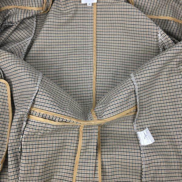 Rep Picknick Kort Jacka Brun Rutig M 38(BEGAGNAD)