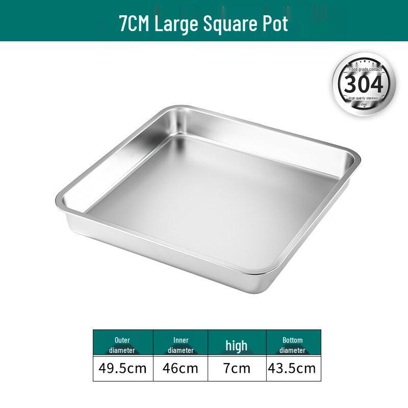 Aokewen 304 Stainless Steel Square Utility Basin
