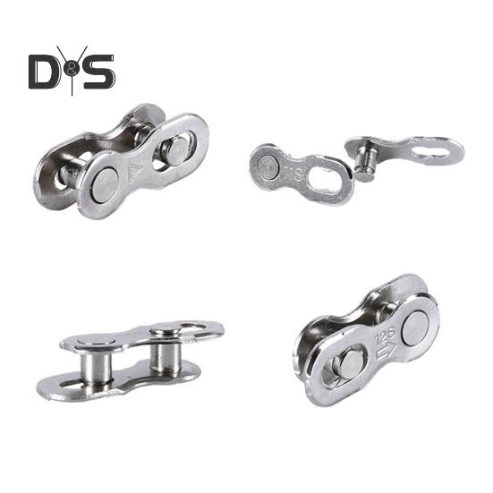 Chain Link Connector Metal Tensile Break-Proof Bike Chain Buckle Easy Disassembly Bike Chain Buckle for 8/9/10/11/12-Speed Chains