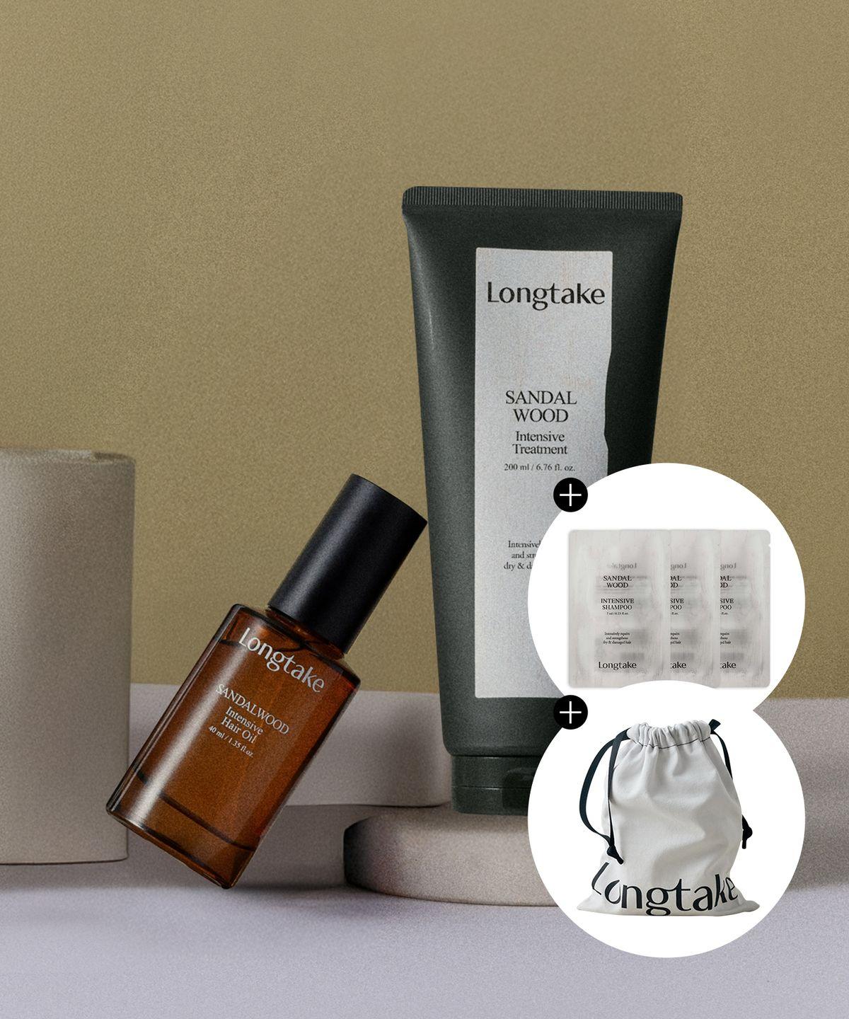 Hair Oil & Treatment Duo Set (Sandalwood/Black Tea & Fig) sandalwood