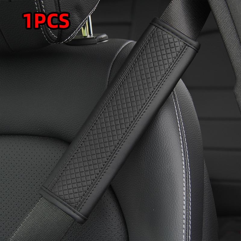 Car Accessories Seat Belt PU Leather Safety Belt Shoulder Cover Breathable Protection Seat Belt Padding Pad Auto Interior
