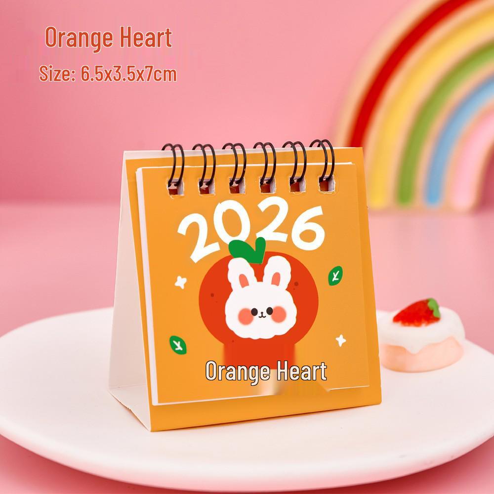 2026 Inspirational Words Mini Desk Planner Calendar - Creative Portable Desktop Ornament