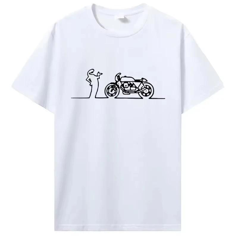 Women Moto Guzzi La Linea Guzzisti Nomads T Shirt Lineman TV Series Cotton Tees T-Shirt Hip Hop Tshirt Streetwear T Shirts