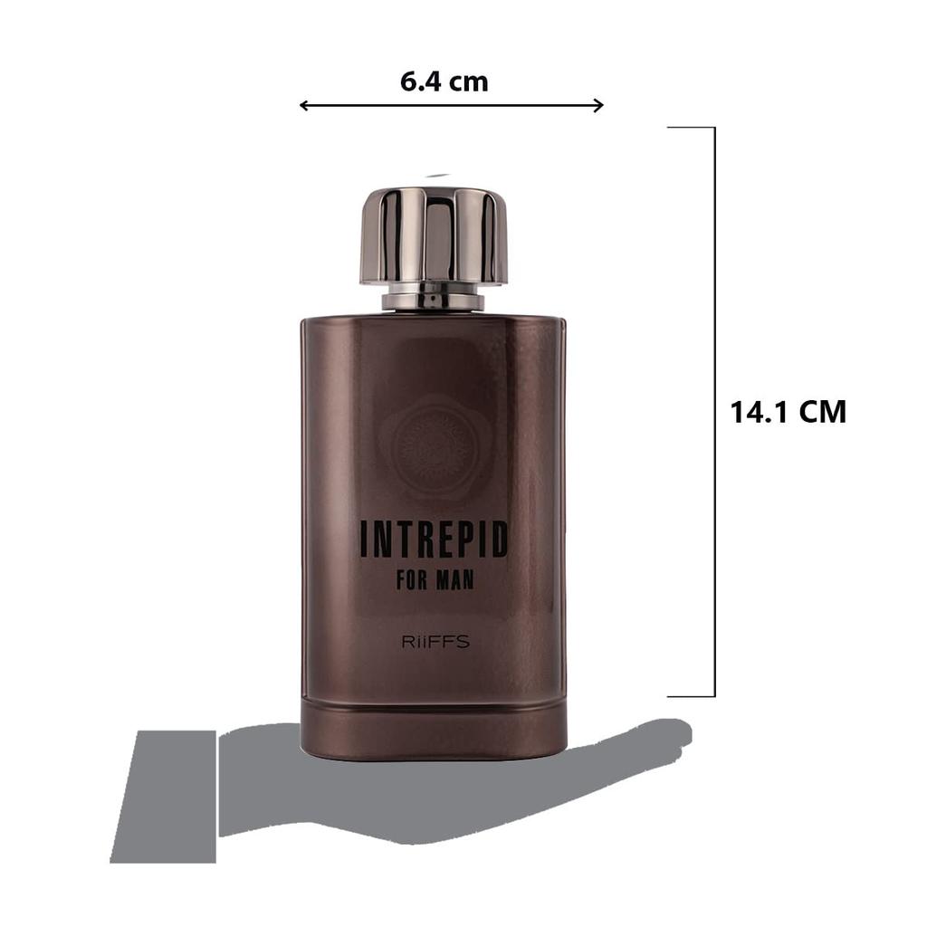 RiiFFS Intrepid Imported Long Lasting 100ml Men Perfume, Citrus, Floral & Sweet, Soothing Fragrance