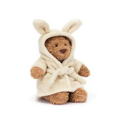 2026 Christmas Gift Stuffed Animal Toy Bartholomew Bear Bathrobe 26CM
