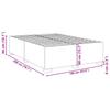 Bed Frame Gray 160 x 200 cm Faux Leather