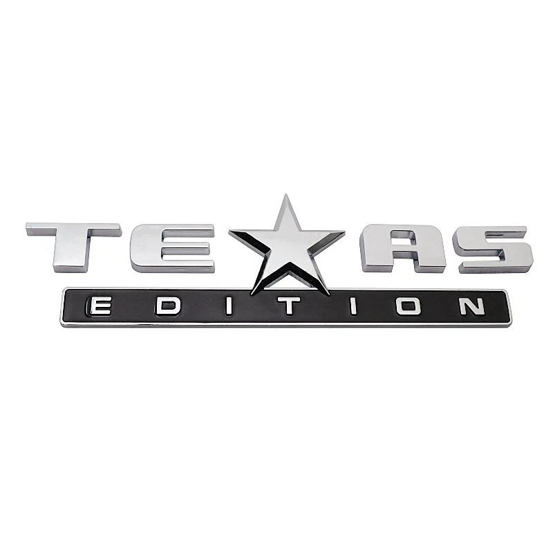3D ABS TEXAS EDITION значок задний багажник крыло эмблема авто наклейка для Jeep Chevy Silverado GMC Sierra автомобильные наклейки аксессуары 1
