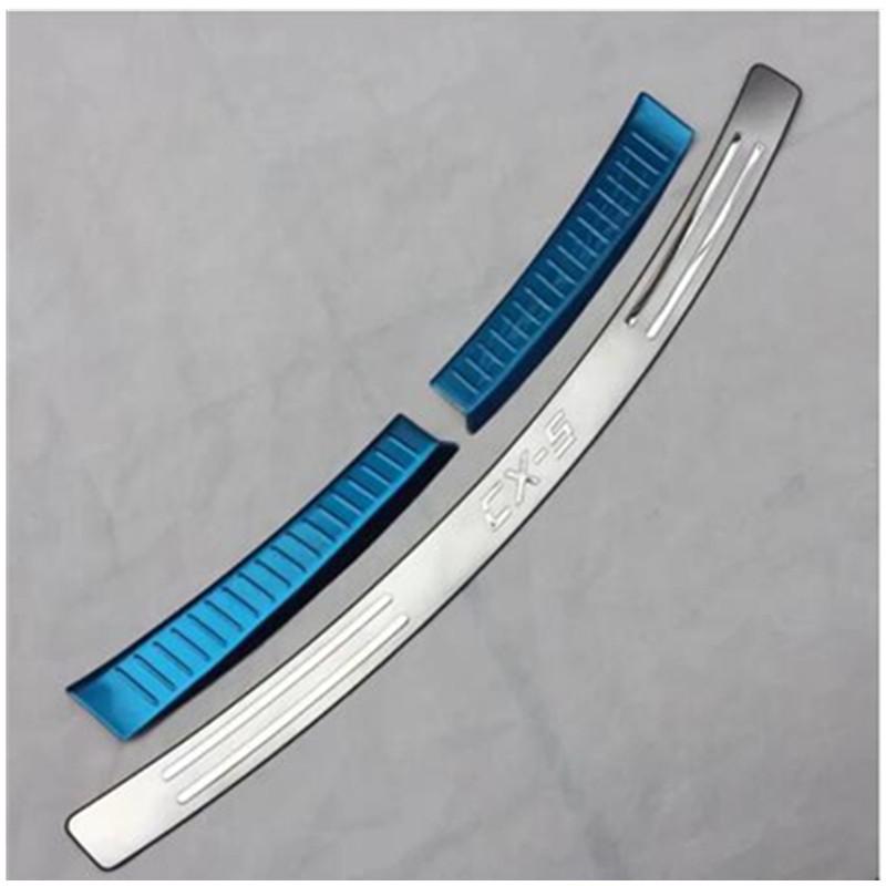 

Автомобильные чехлы высокого качества из нержавеющей стали, защита заднего бампера, накладка на порог багажника для автомобиля Mazda CX-5 CX5 KE 2012-2016 C