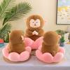 Lotus Monkey Buddhist Plush Toy Fashion Comfortable Sleeping Doll Girl Gift