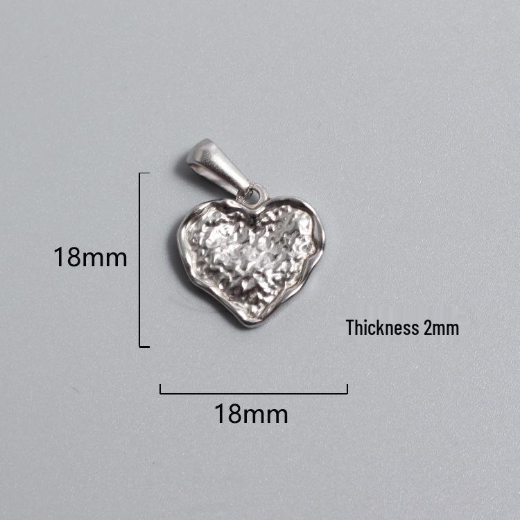 Retro Titanium Steel Cross Necklace Pendant - Stainless Steel DIY Jewelry Accessory, Fade-Resistant
