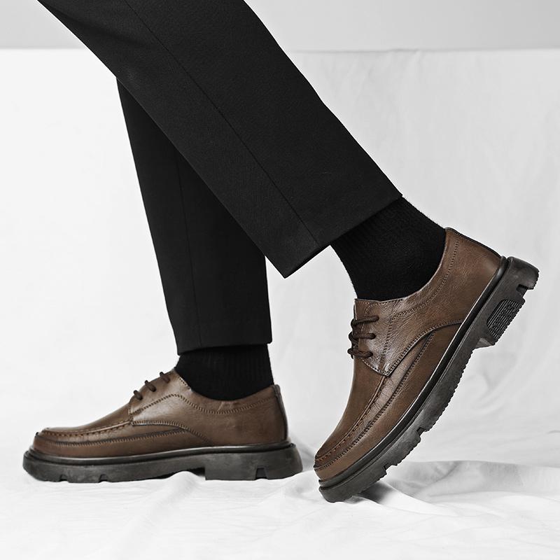 Fashion Genuine Leather Shoes For Man Leather Casual Shoes Fashion Business Oxford Shoes High Quality Designer Work Shoes