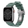 Kilim Single Tour Strap For Apple Watch Band 45mm 44mm 42mm 41mm 38mm Folding Buckle Silicone Bracelet iWatch Ultra 2 49mm