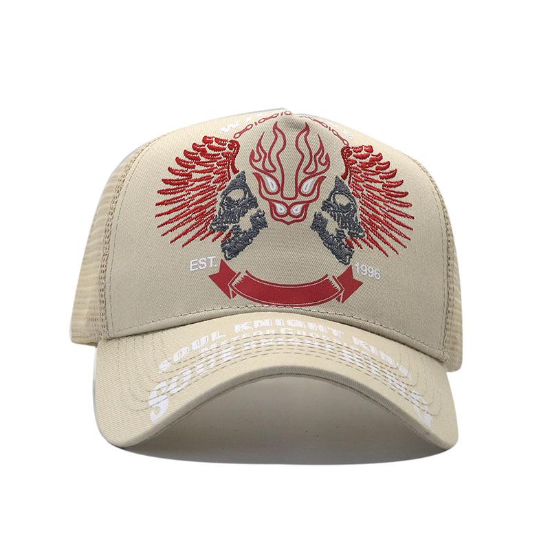 European and American soul rider wings mesh American locomotive cap truck driver hat breathable baseball cap