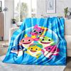 Shark Theme Printed Blanket - Perfect for Couch, Bed, Travel & Outdoor Use | Machine Washable, Cozy & Durable.