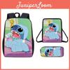 Zaino Cartoon Stitch Per Bambini Tessuto Oxford Impermeabile Borsa Scolastica Con Spallacci Traspiranti