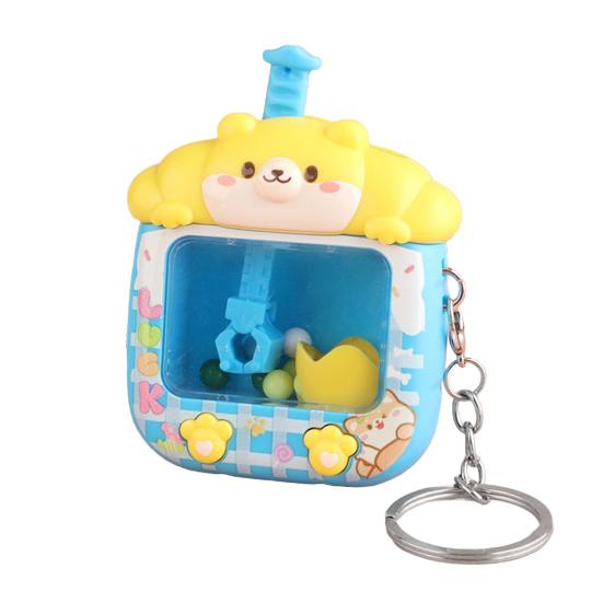 Mini Claw Machine Keychain Teens Adults Stress Relief Small Catching Game