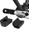 2 Pair Cycling Silicone Crank Cover Protective Case Bicycle Accessory for Road Bikeblack