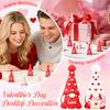 Valentine's Day Gnomes Figurines Dwarf Statue Gifts For Anniversary Wedding Party Favors Valentine Tiered Tray Table Display Cake Decor Hide And Seek