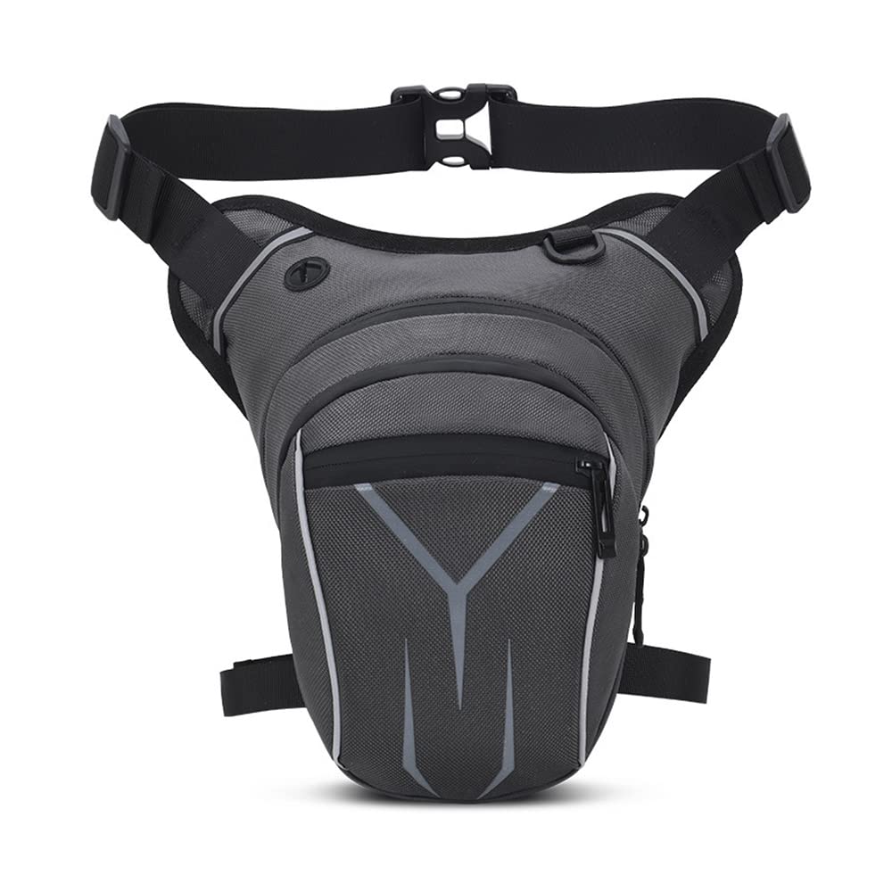 

Мотоциклетна настегнова сумка Настегнова сумка Настегнова сумка для стегон 2 точки фіксації Спортивна сумка сірий колір