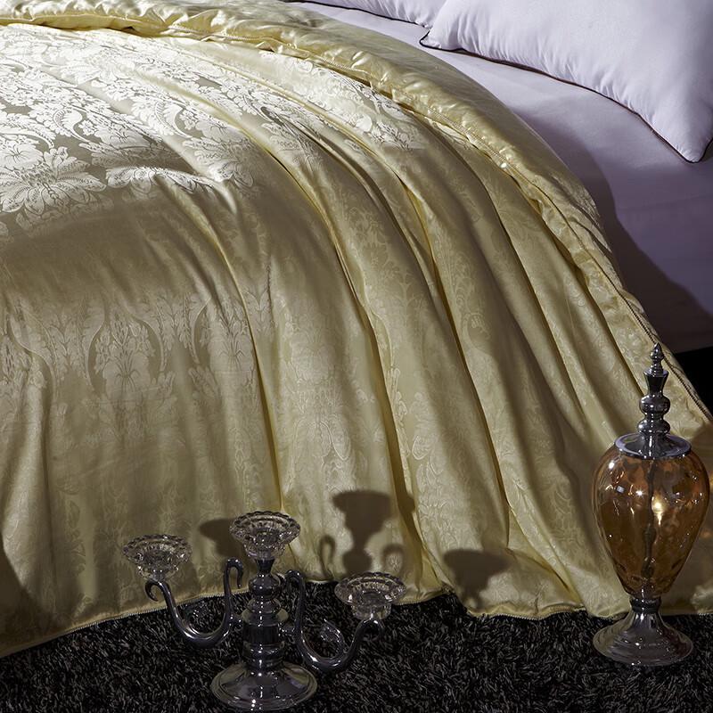 MUXINZI Jacquard Satin Silk Blend Quilt