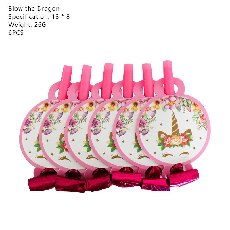 Unicorn Wreath Kids Birthday Party Supplies Tableware Plates Cup Fork Tablecloth