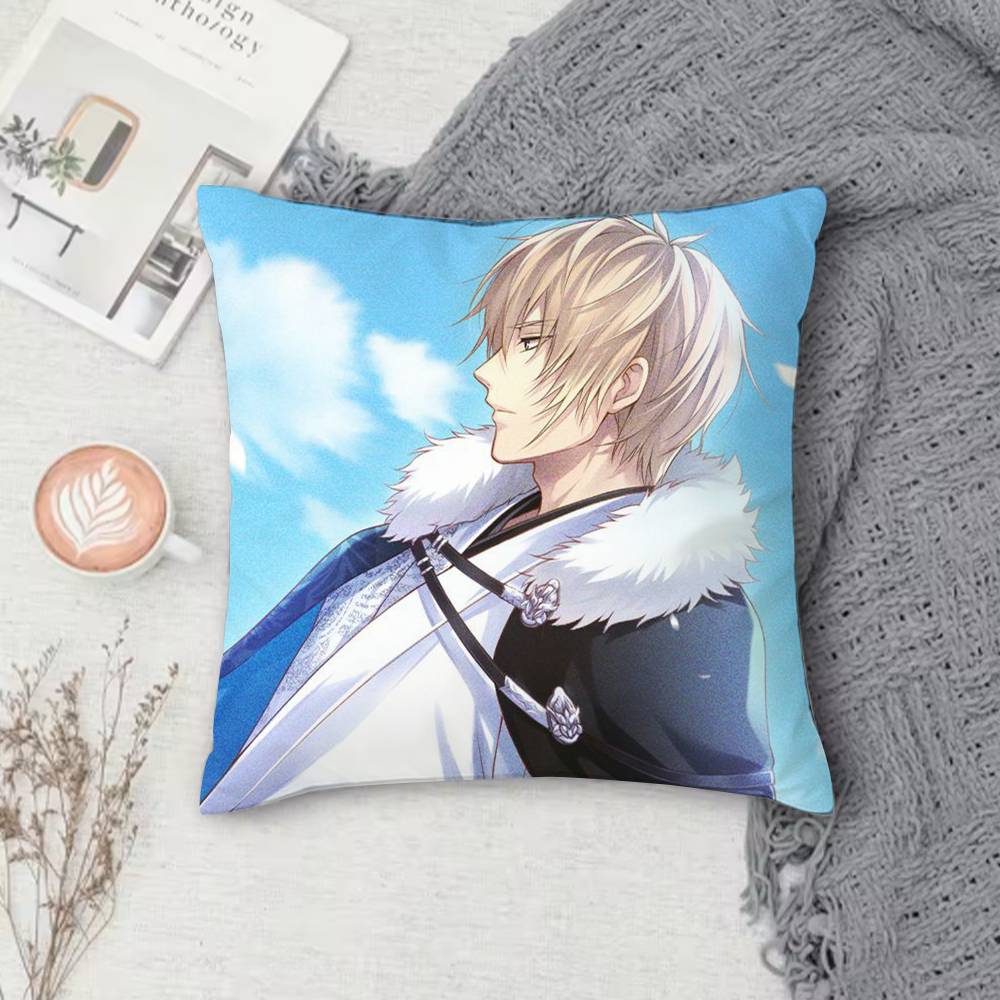 

Ikemen Sengoku Romances Across Time Doublesided Printed Square Pillow Cover Decorative Cushion Cover for Sofa Bedroom Bedside 30X30cm