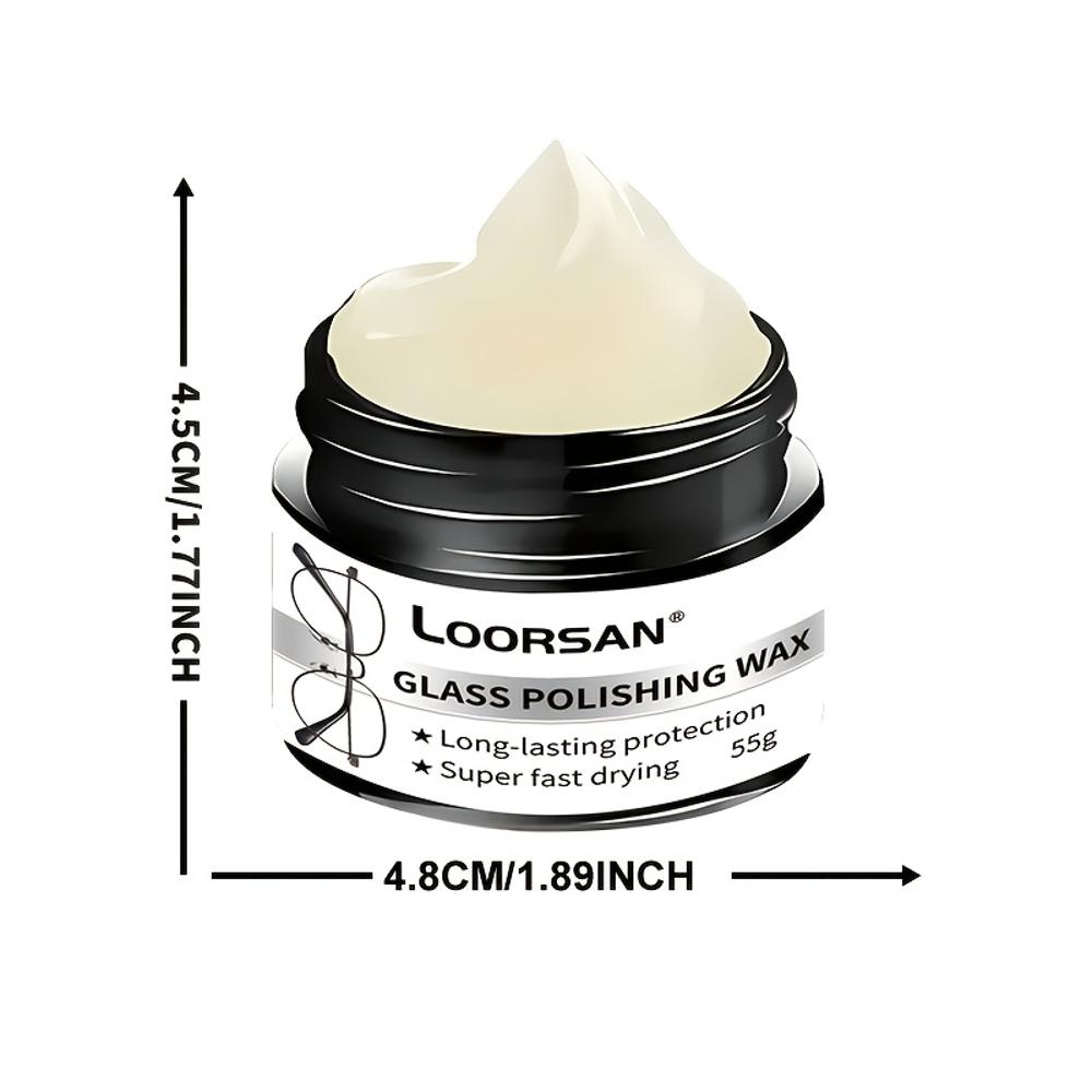 Multi-Functional Glass and Lens Scratch Repair Kit - Glass Care Wax - Restores Clarity and Smooth Surface - Suitable for Car Win