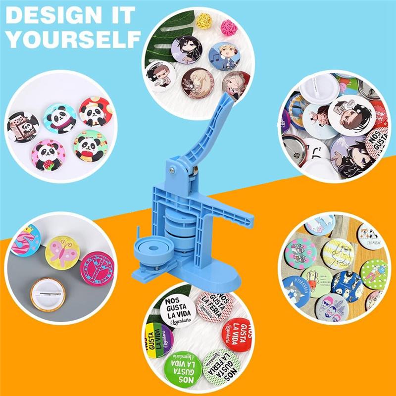 M-Modern-New Bajituo Pressing Mold 58Mm Blank Button Badge For Button Making Machine, Badge Button Press Refill, Film And Base