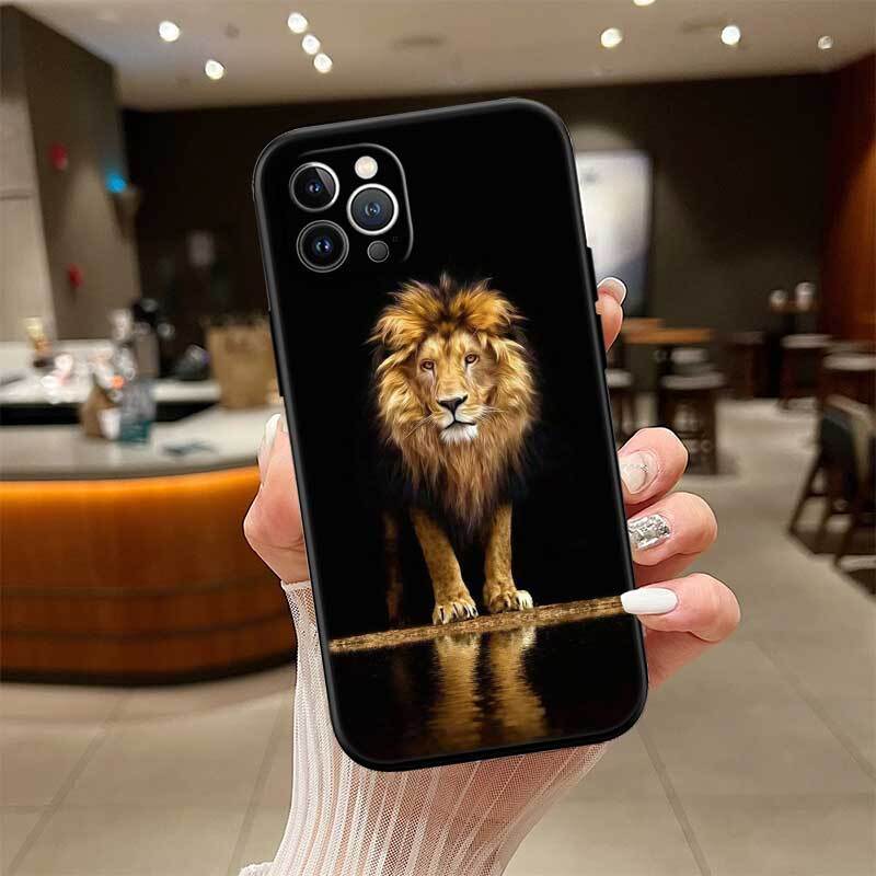 Animal lion Case for Samsung M55 M35 M15 A02 A05S A05 A06 A15 A12 A13 A10 A16 A20 A22 A24 A25 A30 A31 A32 A33 A35 A42 A50