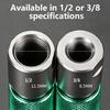Metal Drill Bit Conversion Head with Knurled Sleeve for Household Repairs, Assembly Work and General Tool Use Daily