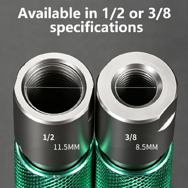 Metal Drill Bit Conversion Head with Knurled Sleeve for Household Repairs, Assembly Work and General Tool Use Daily