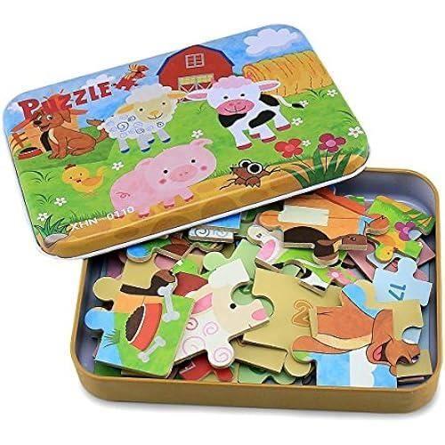 Puzzle pour enfants - bblike - 4 niveaux de difficulté - 9 à 20 pièces - éducatif - mixte